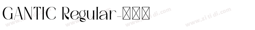 GANTIC Regular字体转换